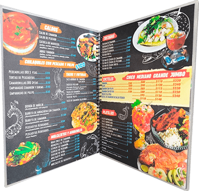 menu impreso